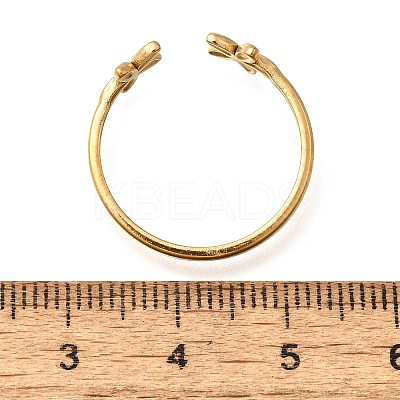 304 Stainless Steel Open Cuff Rings LS-RJEW-M072-10G-1