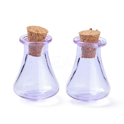 Glass Cork Bottles AJEW-O032-01E-1