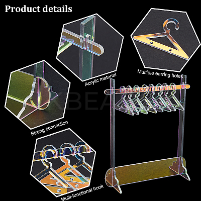 1 Set Acrylic Earring Display Stands EDIS-CP0001-11-1