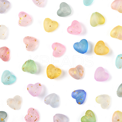 360Pcs 11 Colors Frosted Transparent Acrylic Beads OACR-FS0002-30-1