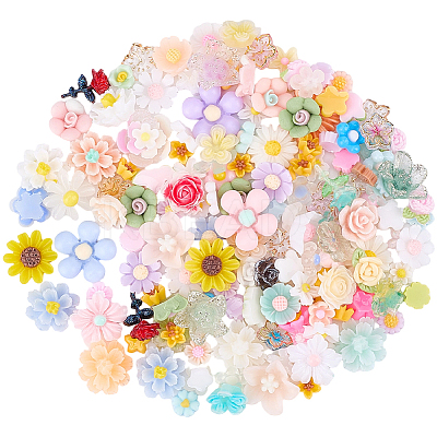 3 Sets 150Pcs Opaque Resin Cabochons CRES-CP0001-10-1