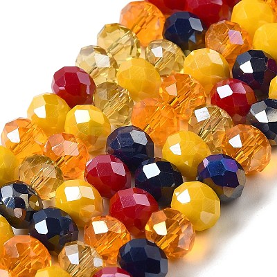 Glass Beads Strands EGLA-A034-M8mm-47-1