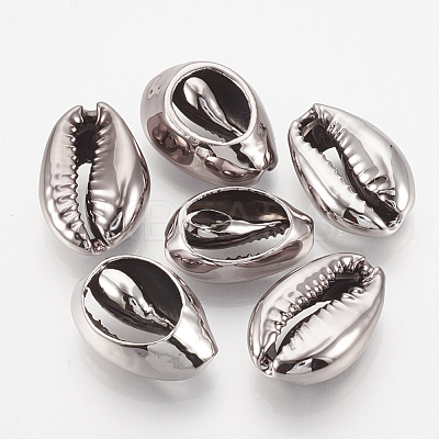 UV Plated Cowrie Shell Beads SHEL-S269-80A-1