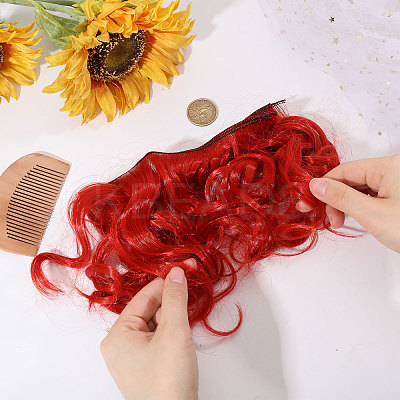PP Doll Wig Long Curly Hair DIY-WH0591-249C-26-1