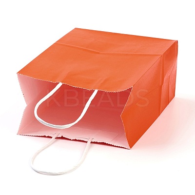 Pure Color Kraft Paper Bags AJEW-G020-A-08-1