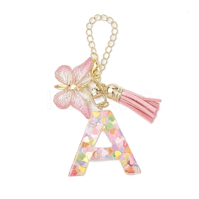 Resin Letter Cup Charms HJEW-JM02070-1