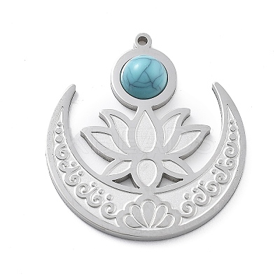 Synthetic Turquoise Pendants LS-STAS-I327-18P-1