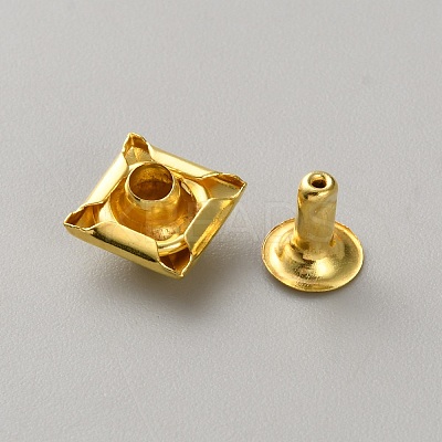 Brass Rivets KK-WH0103-009G-03-1