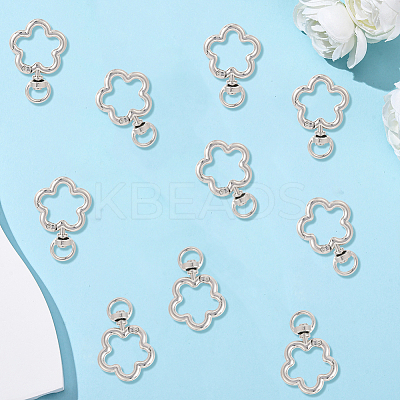 24Pcs Alloy Swivel Clasps FIND-SC0017-49B-1