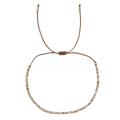 Bohemian Style Adjustable Glass Seed Bead Braided Bracelets TK4495-1