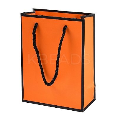 Rectangle Paper Bags with Twisted Rope Handles CARB-L011-01B-02-1