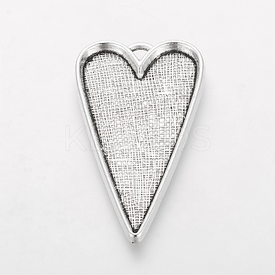 Tibetan Style Alloy Big Pendant Cabochon Settings LS-LF11251Y-1