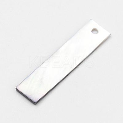 Black Lip Shell Pendants SHEL-Q008-82-1