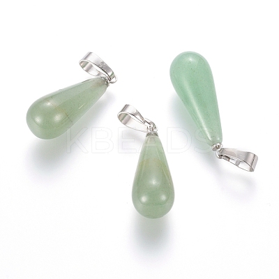 Natural Green Aventurine Pendants G-G804-A03-1