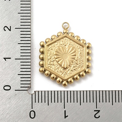 201 Stainless Steel Pendants STAS-R227-01R-G-1