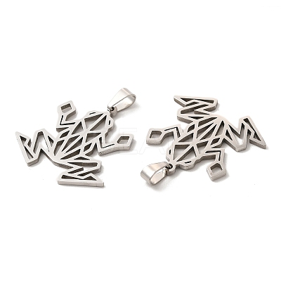 Non-Tarnish 201 Stainless Steel Origami Pendants X-STAS-K251-044P-1