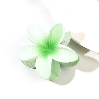 Plastic Flower Claw Hair Clips PW-WG61060-01-1