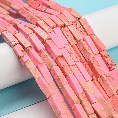 Synthetic Imperial Jasper Dyed Beads Strands G-D077-C01-09-1