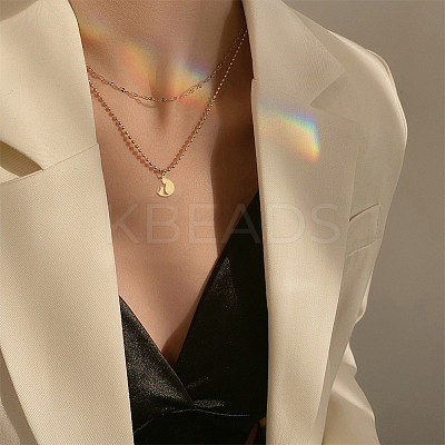 32Pcs 2 Colors 304 Stainless Steel Pendants STAS-DC0014-01-1