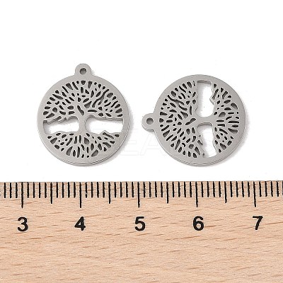 Non-Tarnish 304 Stainless Steel Pendants STAS-L245-010B-P-1
