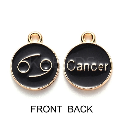 Alloy Enamel Pendants ENAM-SZ0001-28C-D-1