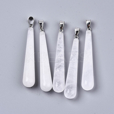 Natural Crackle Quartz Big Pendants G-T131-17I-1