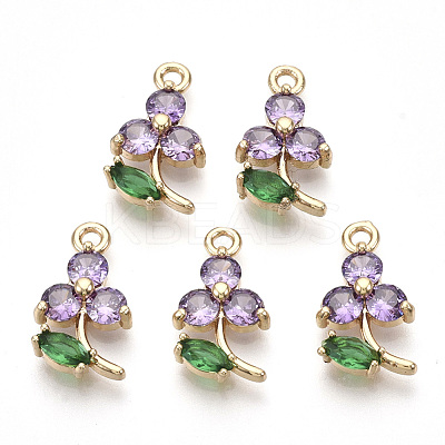 Transparent Glass Pendants GLAA-R212-17A-1
