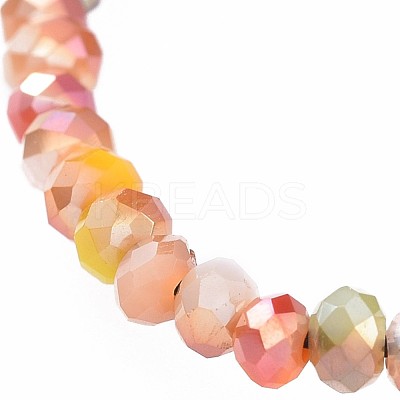 Adjustable Electroplate Glass Braided Bead Bracelets X-BJEW-JB04588-04-1