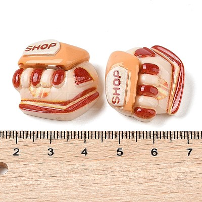 Coffee Theme Opaque Resin Decoden Cabochons RESI-S398-01A-1