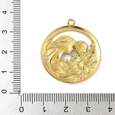 304 Stainless Steel Pendants STAS-D376-31G-1