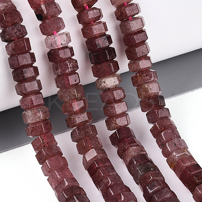 Natural Strawberry Quartz Beads Strands G-N357-14A-11-1