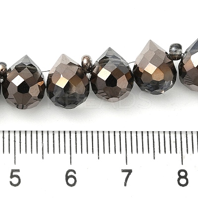 Electroplate Glass Beads Strands EGLA-D030-17G-1