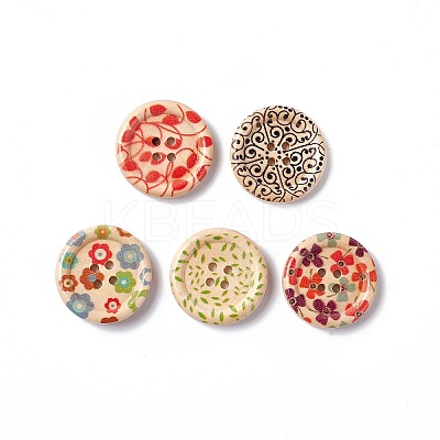 Wholesale Round Painted 4-hole Basic Sewing Button 