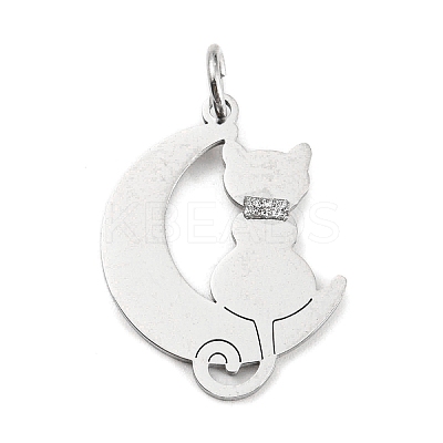 Non-Tarnish 304 Stainless Steel Pendants STAS-E205-04P-1