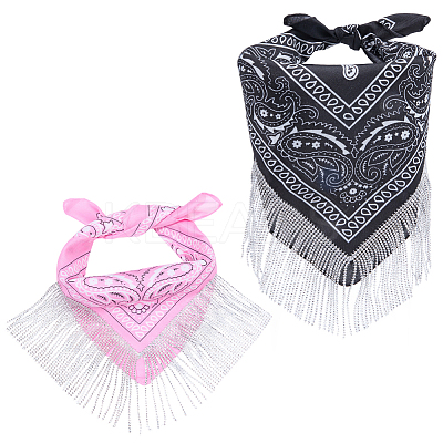 2Pcs 2 Colors Versatile Outdoor Cycling Bandana for Women OHAR-CY0001-21B-1