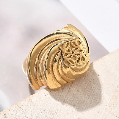 304 Stainless Steel Finger Rings RJEW-Q012-18G-1