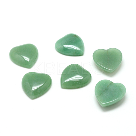 Natural Green Aventurine Gemstone Cabochons G-T029-23x25mm-02-1