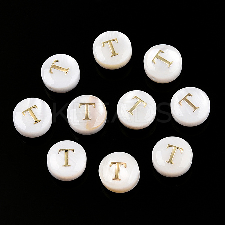 Natural Freshwater Shell Beads SHEL-N036-01T-1