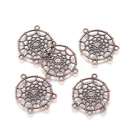 Tibetan Style Alloy Chandelier Components Links LS-TIBE-A30127-R-NR-1