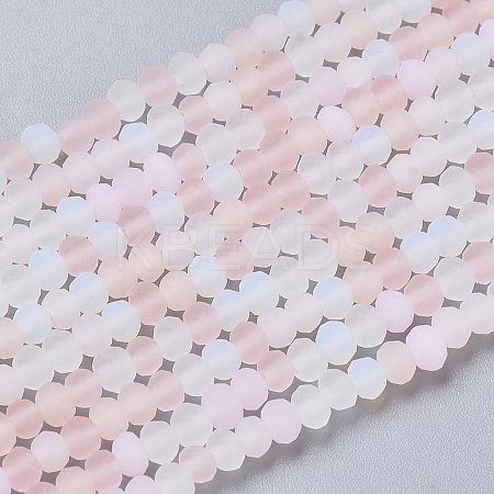 Faceted Glass Beads Strands X-GLAA-F106-B-F11-1
