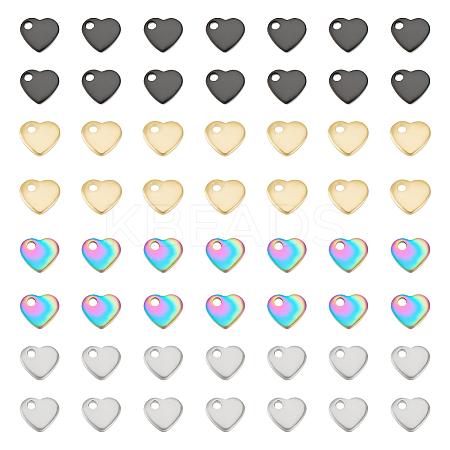 80Pcs 4 Style 201 & 304 Stainless Steel Charms STAS-UN0053-28-1