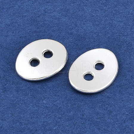 Alloy Oval Buttons LS-TIBE-ZN48623-S-FF-1