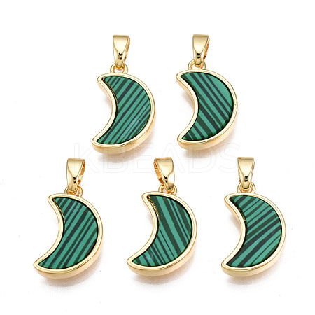 Real 18K Gold Plated Brass Pendants KK-N233-170A-01D-1
