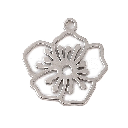 Non-Tarnish 304 Stainless Steel Pendants STAS-S139-06P-12-1