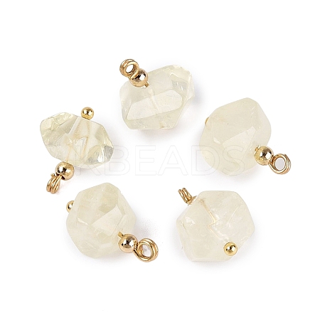 Heated Natural Lemon Quartz Pendants GG-N004-03G-02-1