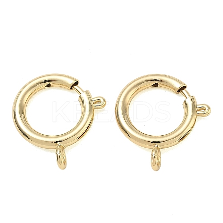 Brass Spring Ring Clasps KK-CBA1AE8-05F-G-1