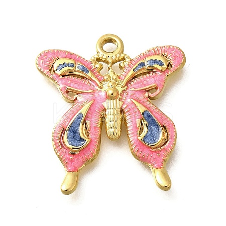 304 Stainless Steel Enamel Pendants LS-STAS-Q347-06G-1