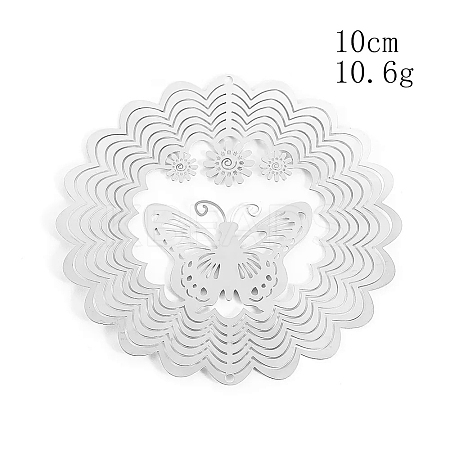 Non-Tarnish Stainless Steel 3D Wind Spinners PW-WGAB6CE-01-1