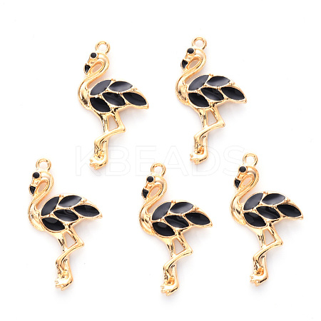 Alloy Enamel Pendants X-ENAM-R059-04B-RS-1