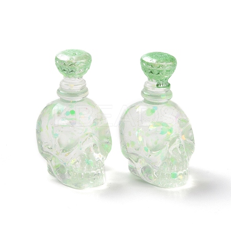 Dummy Bottle Transparent Resin Cabochon RESI-E025-04B-1